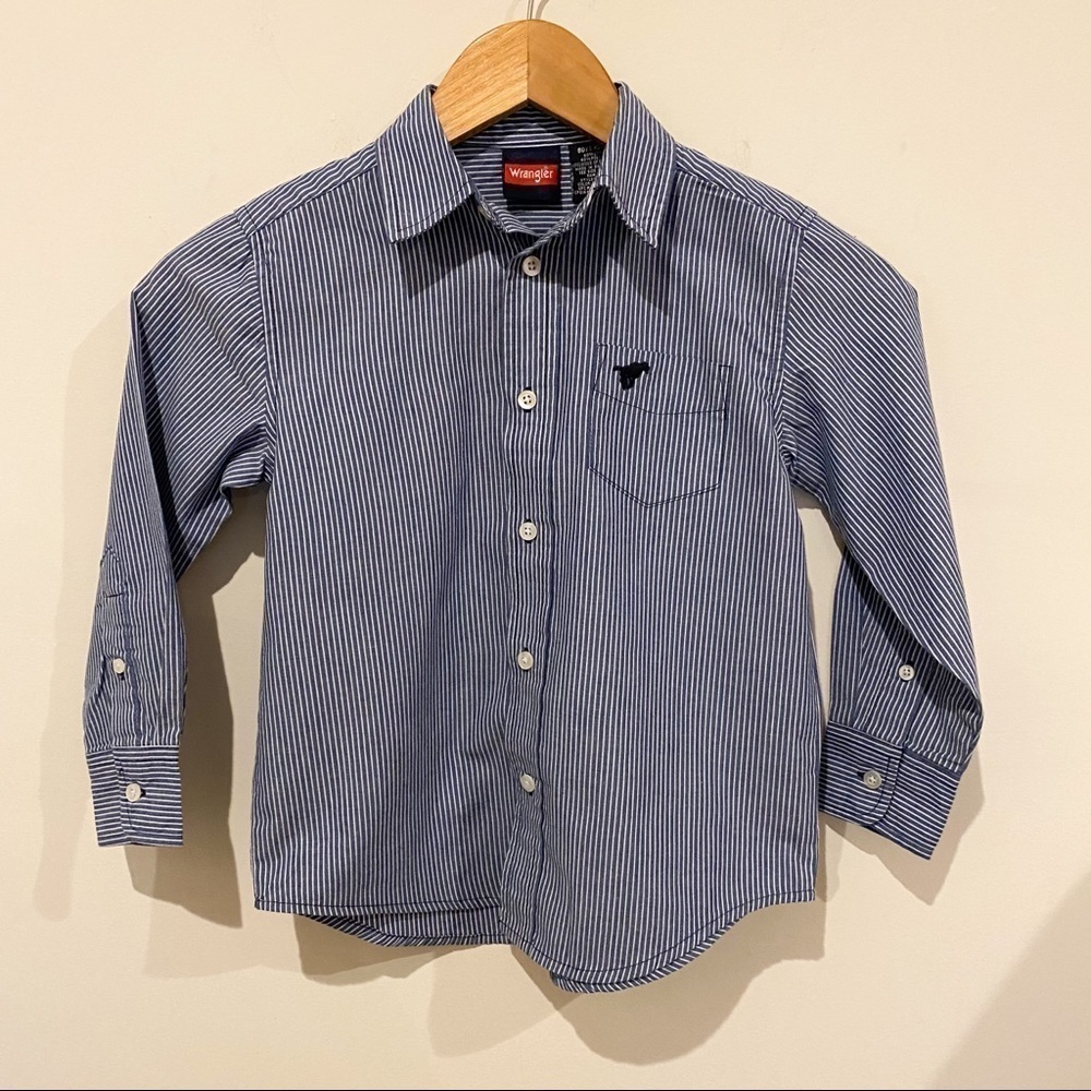Wrangler Boy's XS (4-5) Striped Button Shirt